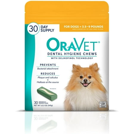 Merial Limited OraVet Dental Hygiene Chews up to 10 lbs 30 ct - FurLyfe!